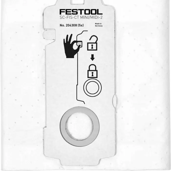 Sacs filtre Selfclean MIDI-2, lot de 5