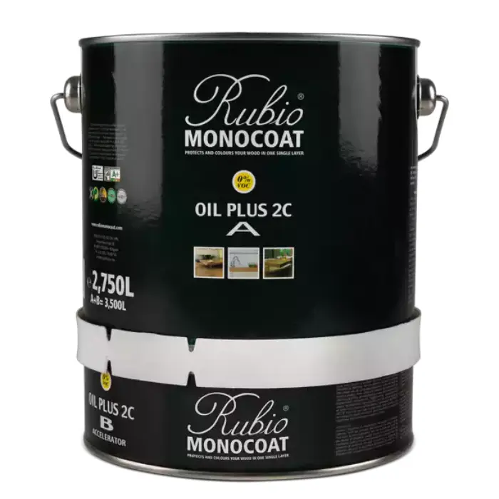 Huile Rubio Monocoat Oil Plus 2C 3,5 L - pour bois intérieur