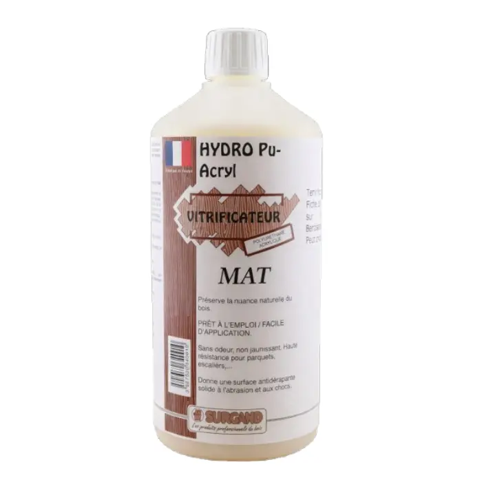 Vernis vitrificateur Hydro PU-Acryl mat Surgand