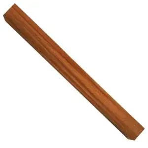 Ébauche de poignée d'arc 50×48×450 mm - Gaïac du Mozambique
