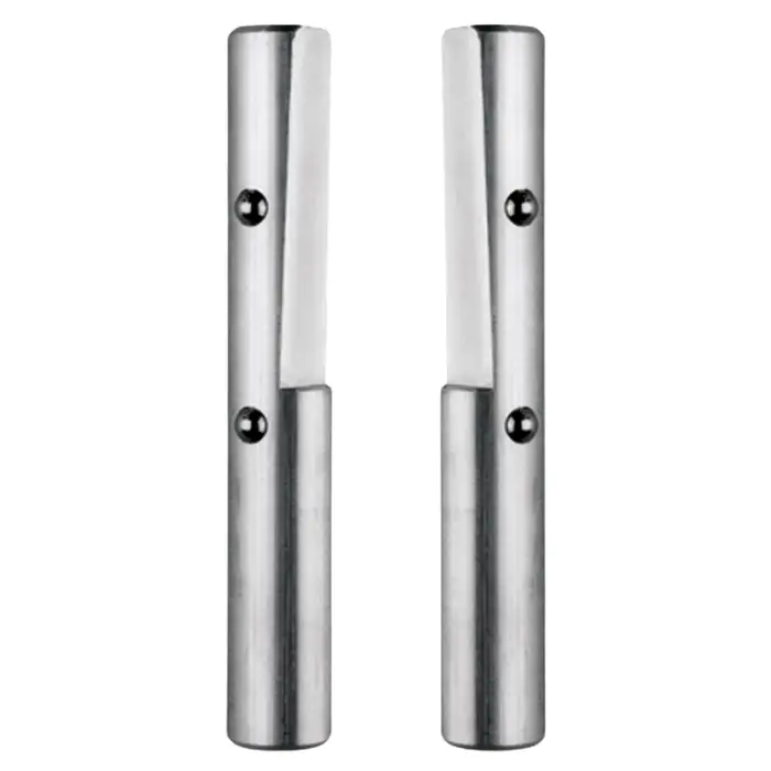 Paire de mentonnets ronds aluminium Ø30 mm - 10-62