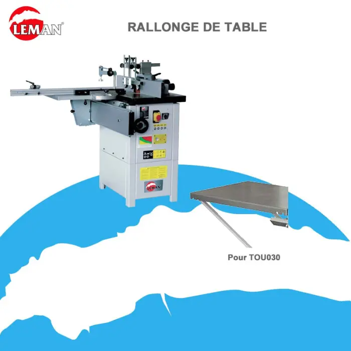 Rallonge de table 500×450 mm pour TOU030/TOU050
