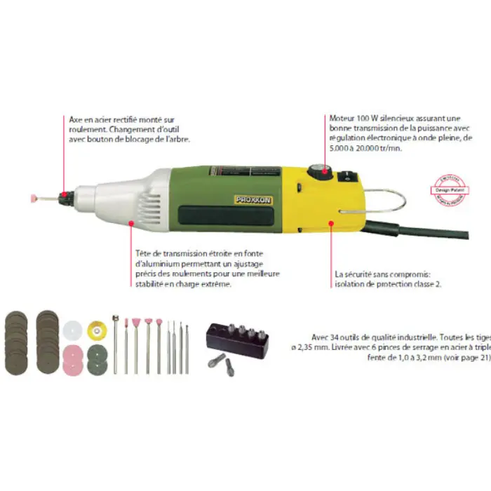 Meuleuse-perceuse industrielle 100 W - IBS/E