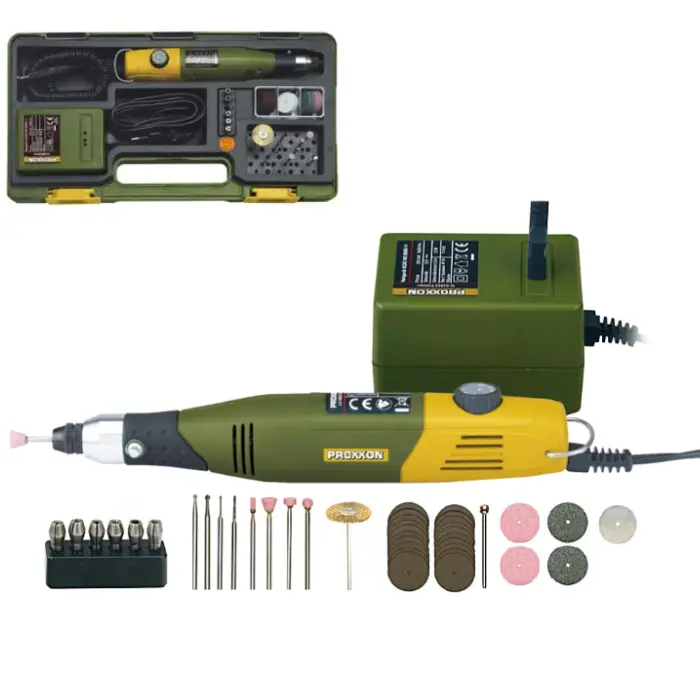 Set perceuse-fraiseuse 40 W + 34 accessoires - MICROMOT 60/E