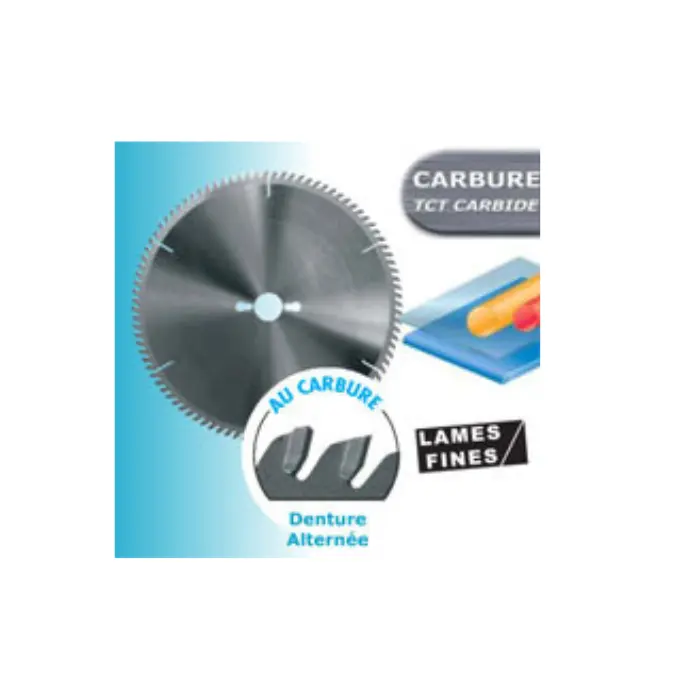 Lame à format carbure pour plexiglas Ø150 x 2,4 x 30 mm 48 dents