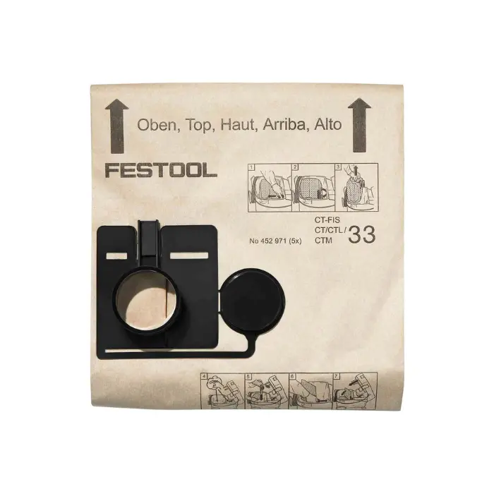 Sacs filtres FIS-CT 22/5 pour aspirateur CT22