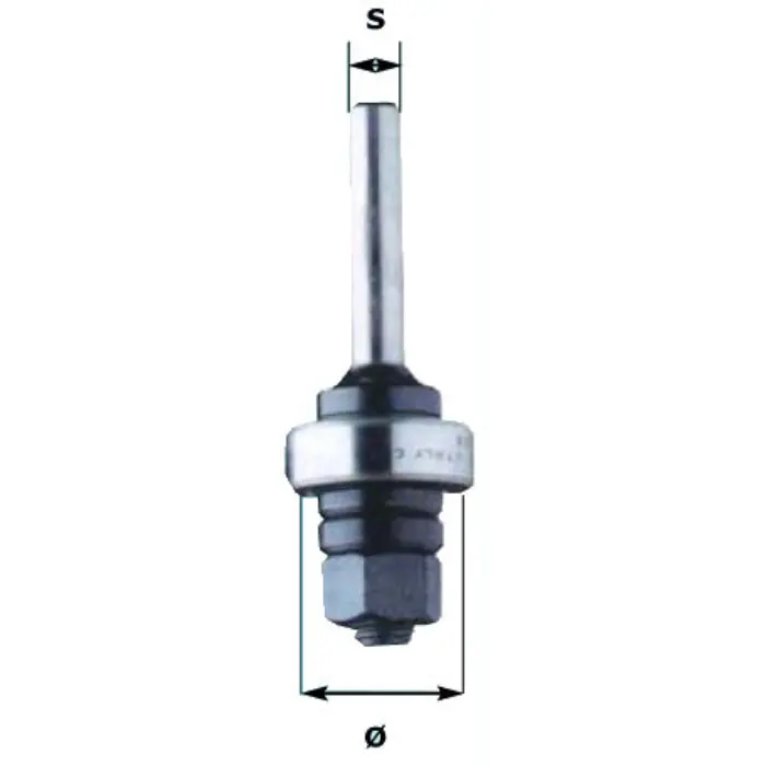 Arbre porte-disque queue Ø8 mm L. 50 mm