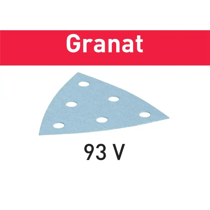 Feuille abrasive triangulaire STF V93/6 P240 - Granat