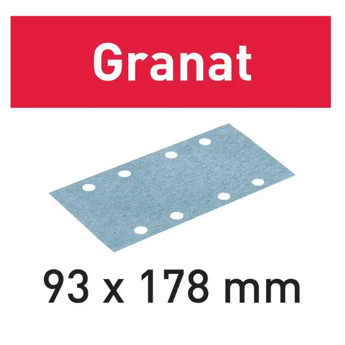 Feuille abrasive Granat STF 93×178 mm ( pcs