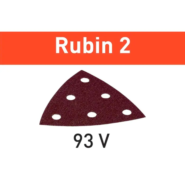 Feuille abrasive delta 93 mm grain boîte de 50 - Rubin 2