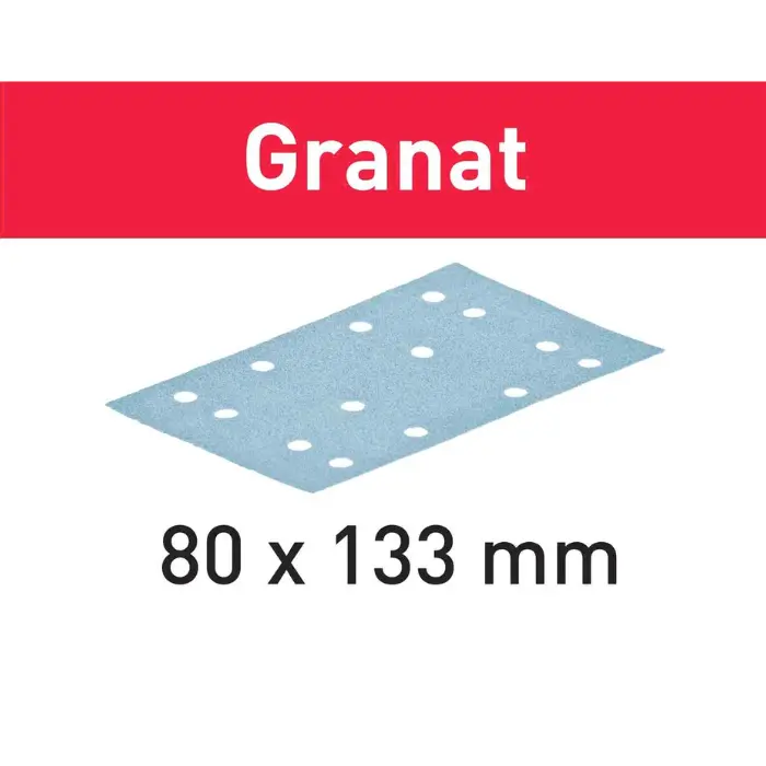 Abrasif StickFix 80×133 mm P100 Granat boîte de 100