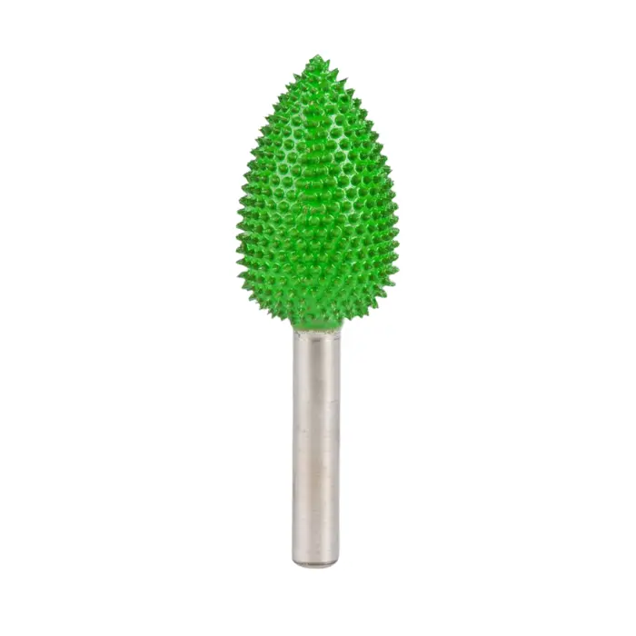 Fraise à picots carbure flamme Ø 19 × 32 mm grain gros