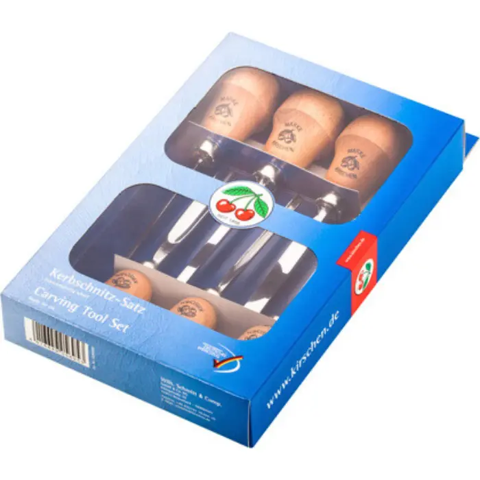 Coffret 6 micro-outils de sculpture manche poire