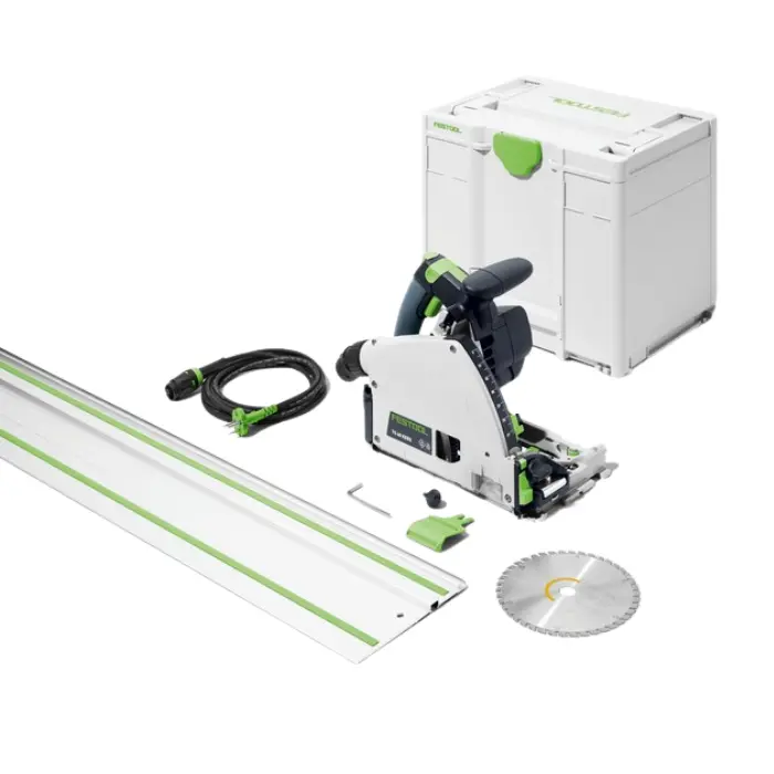 Scie plongeante 62 mm 1500 W + rail FS 1400 - TS 60 KEBQ-Plus-FS