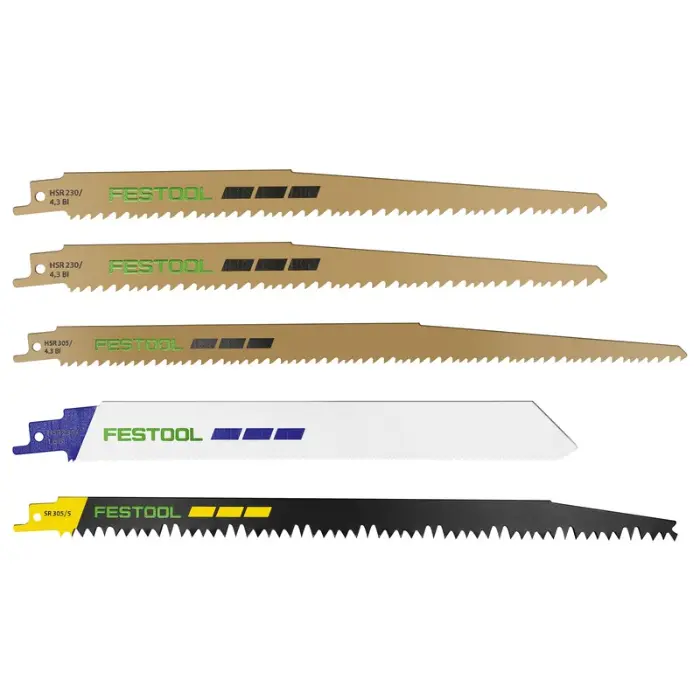 Assortiment 5 lames de scie sabre bois/métal - RS-Sort/5