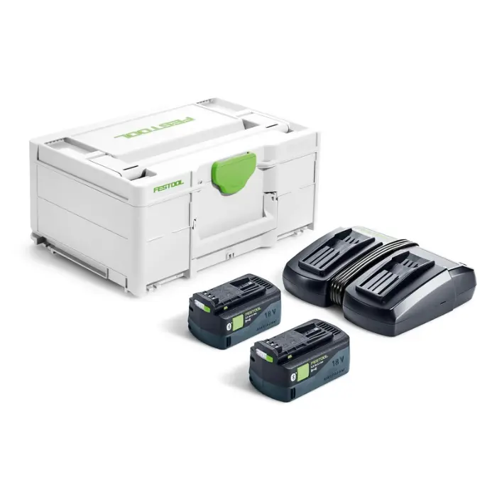 Set énergie 18 V 2×5,0 Ah avec chargeur TCL 6 DUO - SYS 18V