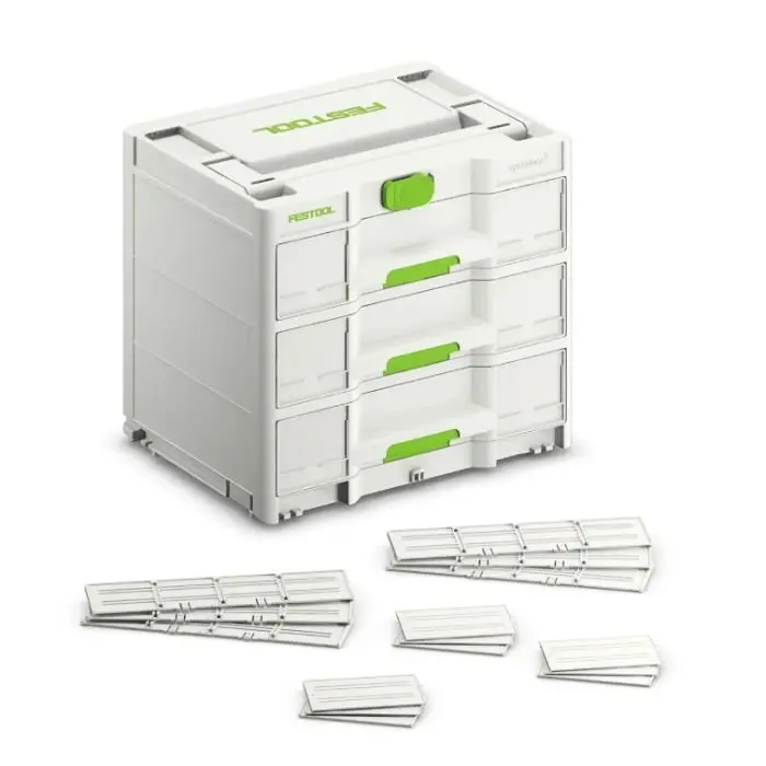 Boîte de rangement à 3 tiroirs 396×296×337 mm - SYS3-SORT/3 M 337