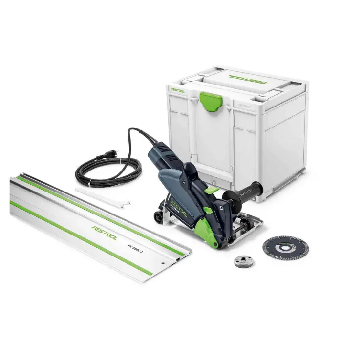 Système de tronçonnage diamant Ø125 mm + rail FS 800/2 - DSC-AG 125 Plus-FS