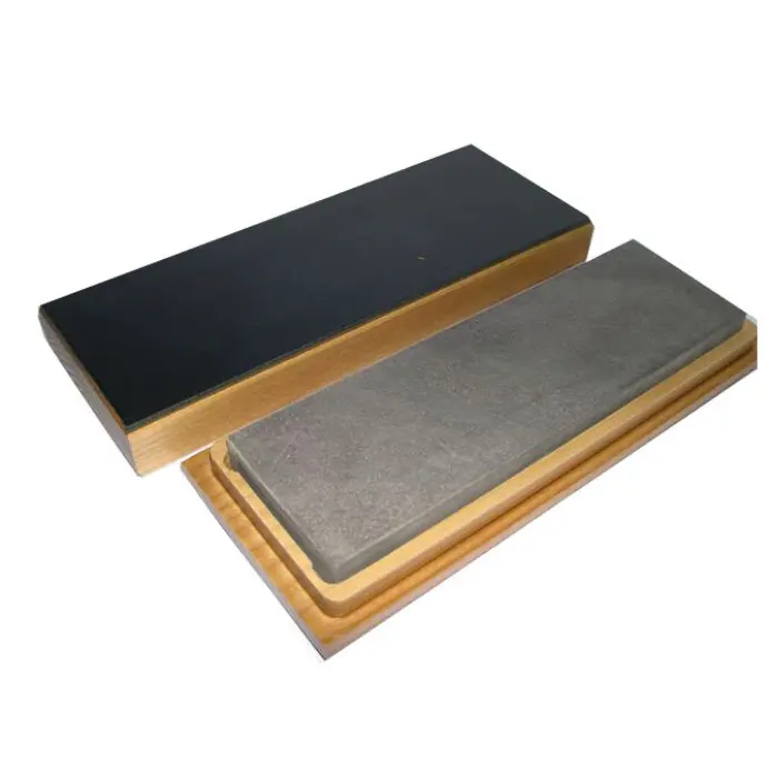 Pierre à aiguiser Bleue Belge 200 × 60 mm coffret bois