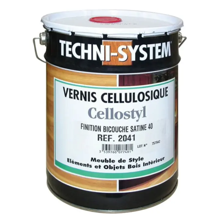 Vernis de finition cellulosique 2041 satiné 40 5 L