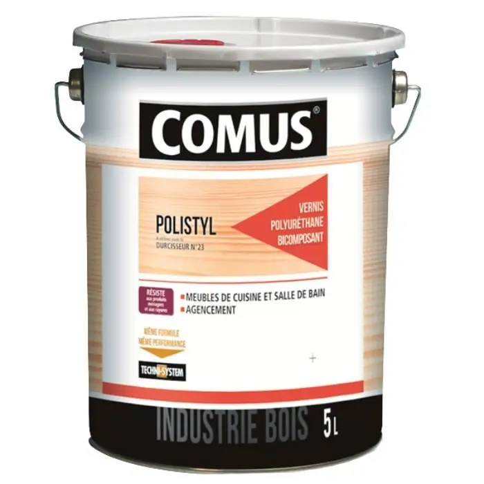 Vernis de finition PU bicomposant mat 5 L - POLISTYL 2065