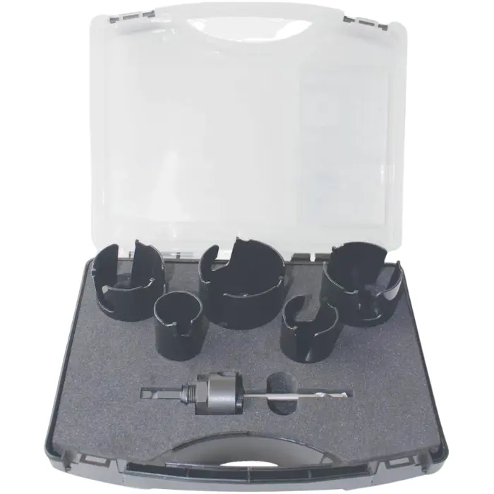 Coffret 5 trépans carbure multi-matériaux Ø35-68 mm