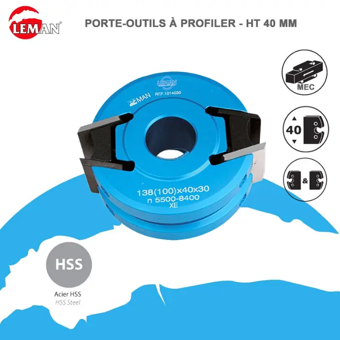 Porte-outils à profiler Ø100 mm H.40 al.30