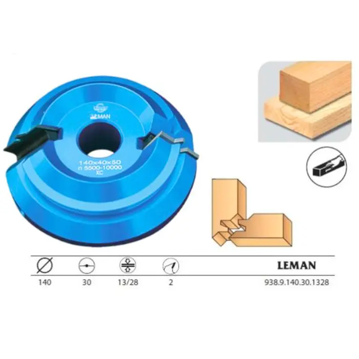 Porte-outils bouvetage d'angle 45° Ø140 mm al. 30 ép. 13-28 mm