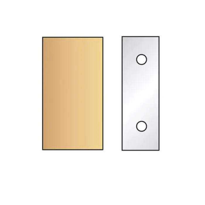 Jeu de 2 fers profilés HT 90 mm
