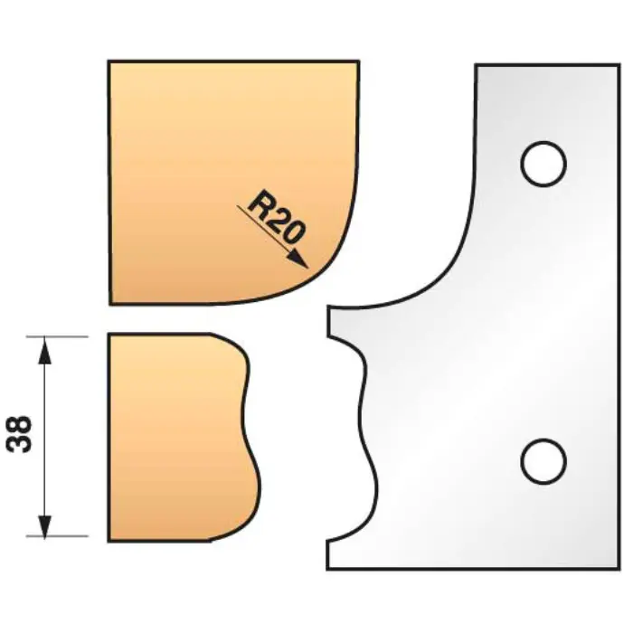 Fer profilé HT 90 mm n°323 - jeu de 2