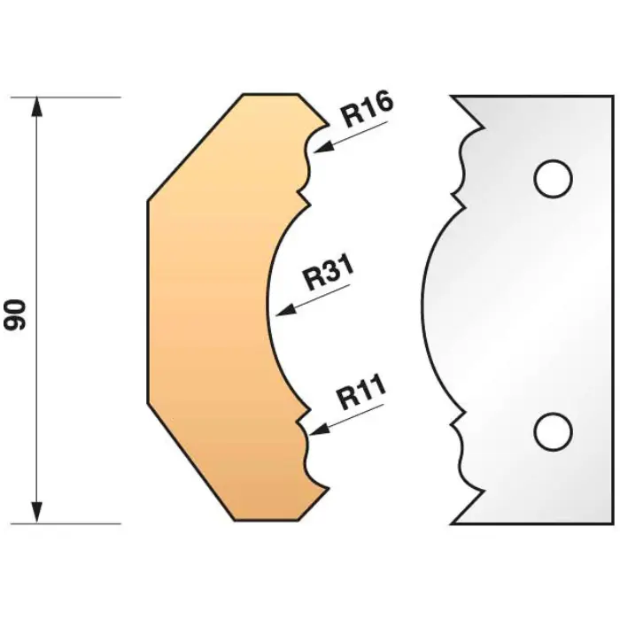 Fer profilé HT 90 mm n°353 - jeu de 2