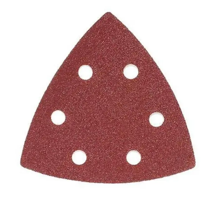 Feuilles abrasives triangles velcro 93 93 mm grain boîte 50