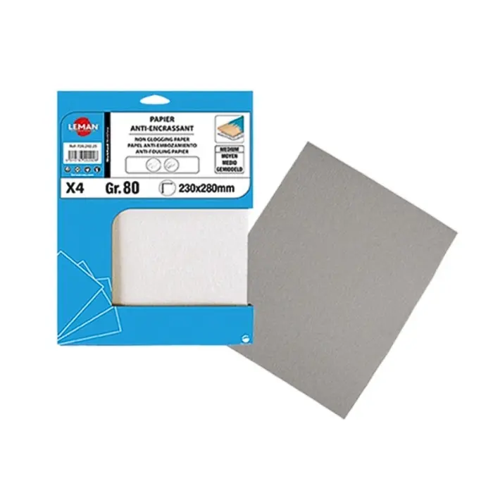 Feuille abrasive anti-encrassant stéarate 230×280 mm grain 400