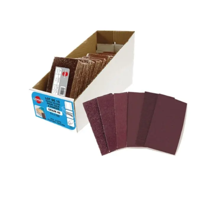Coupe abrasive velcro 73 x 125 mm grain 100