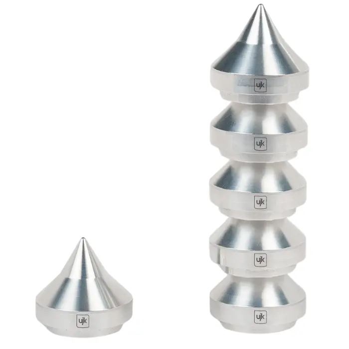Cônes de peinture aluminium H20 mm / Ø25 mm - Lot de 6