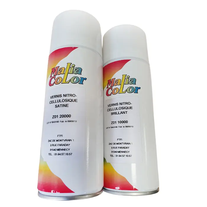 Vernis nitrocellulosique brillant en aérosol 400 ml