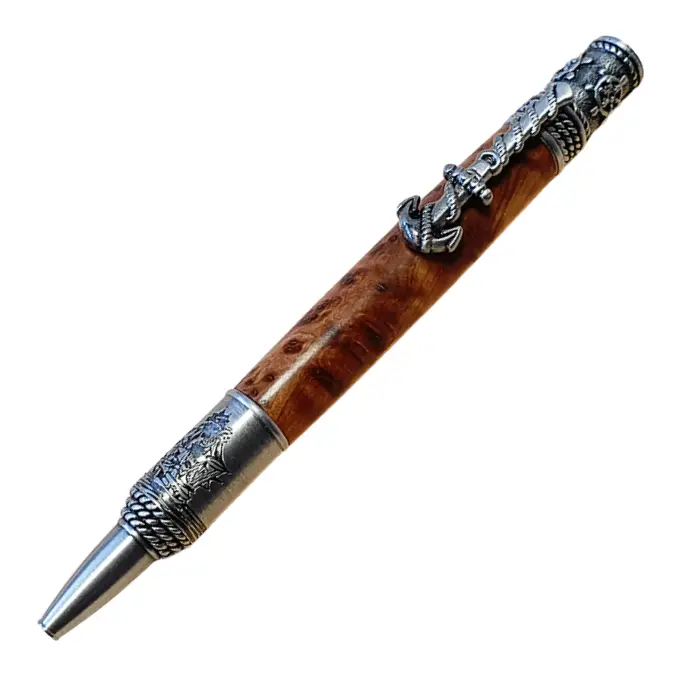 Mécanisme stylo bille Ø 9,5 mm étain antique · ALIZEE Nautique