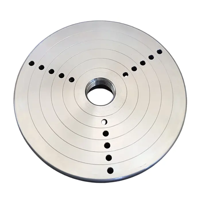 Plateau aluminium Ø 190 mm taraudage M 33×3,5