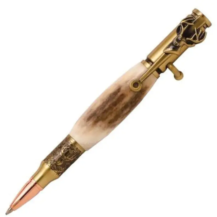 Mécanisme stylo bille culasse Ø9,5 mm laiton vieilli · Artémis