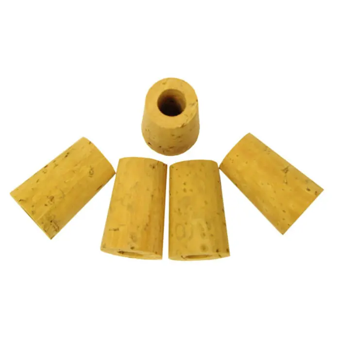 Bouchon conique en liège percé Ø 9,7 mm — lot de 5