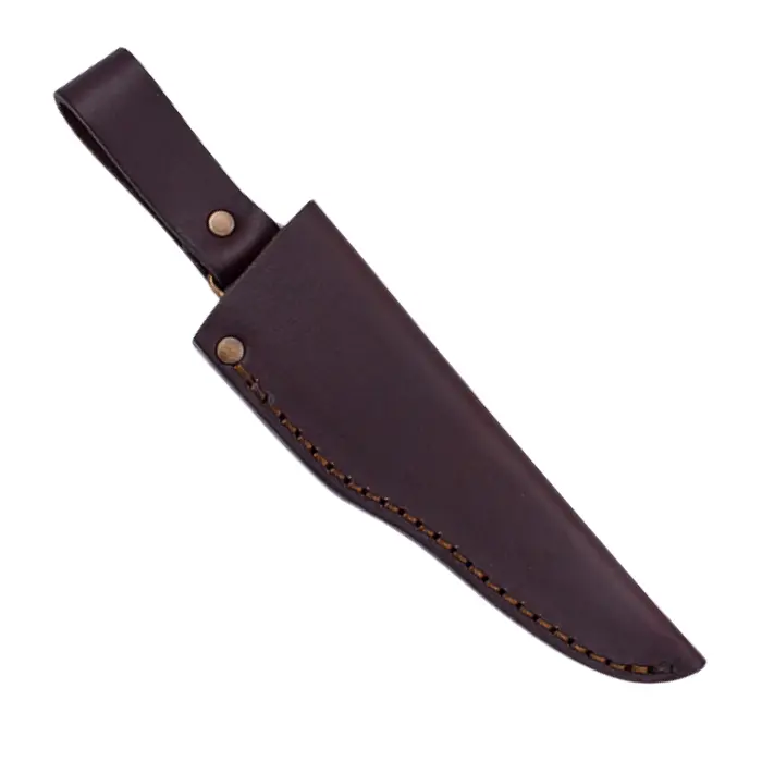 Étui type Trapper en cuir huilé pour lames 90-100 mm