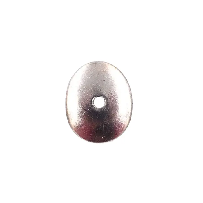 Plaque de pommeau nickelée 28 x 23 x 2 mm