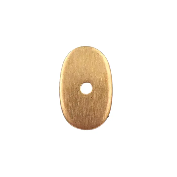 Plaque de pommeau laiton 30 x 19 x 3 mm