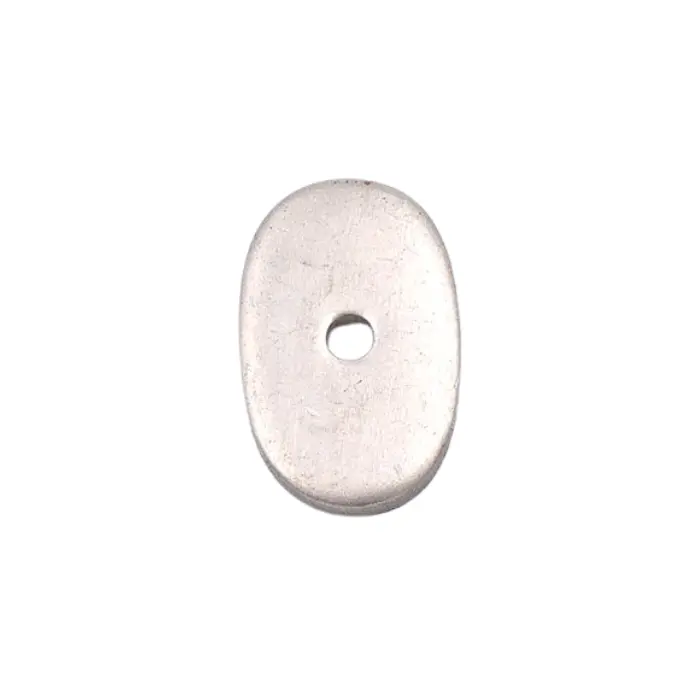 Plaque de pommeau nickelée 30 x 19 x 3 mm