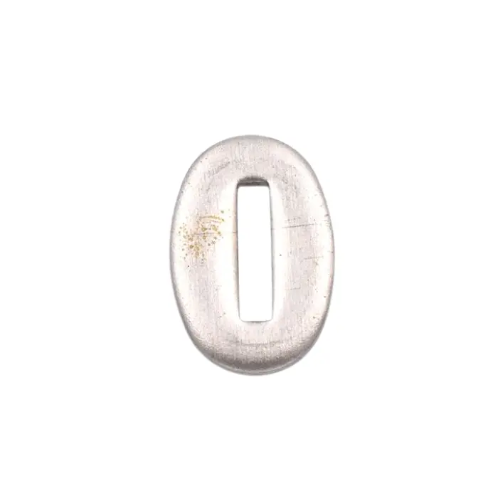 Virole bolster rectangulaire R24 nickelée 24 x 17 x 3 mm