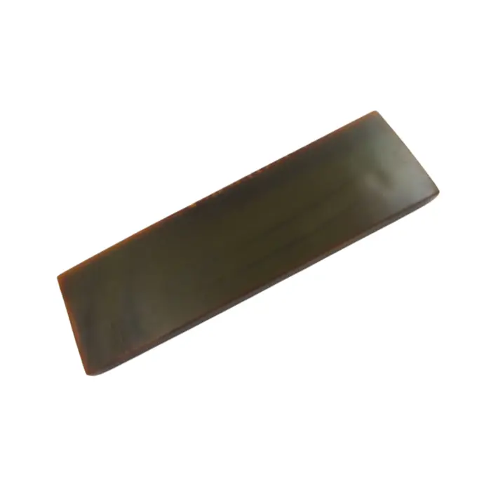 Plaquette corne de buffle miel 125×38×8 mm