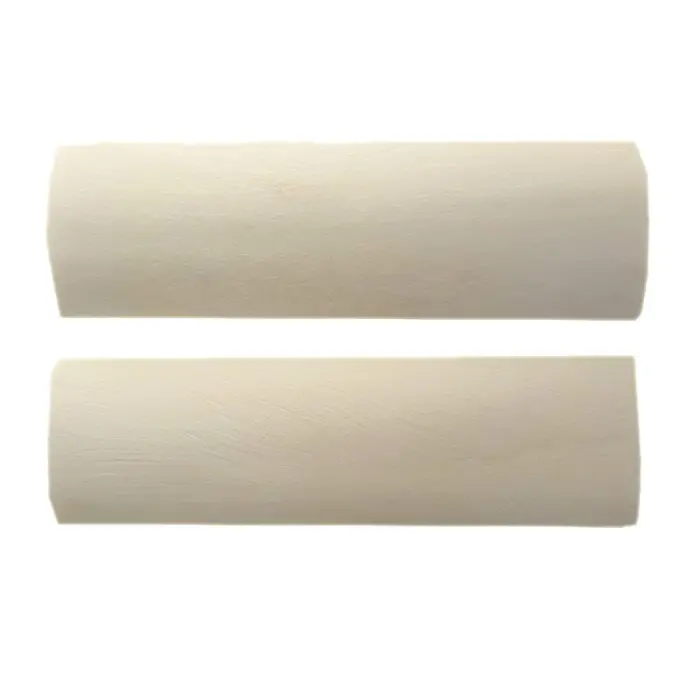 Paire de plaquettes os de chameau blanc stabilisé 120×40×6 mm