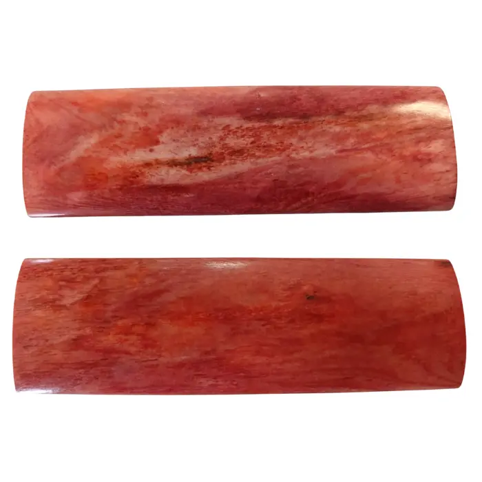 Plaquettes de manche os de chameau stabilisé ×38×6 mm