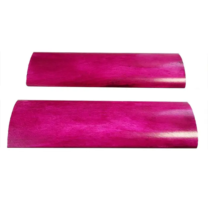 Plaquettes de manche os de chameau stabilisé 127×38×6 mm - Fuchsia