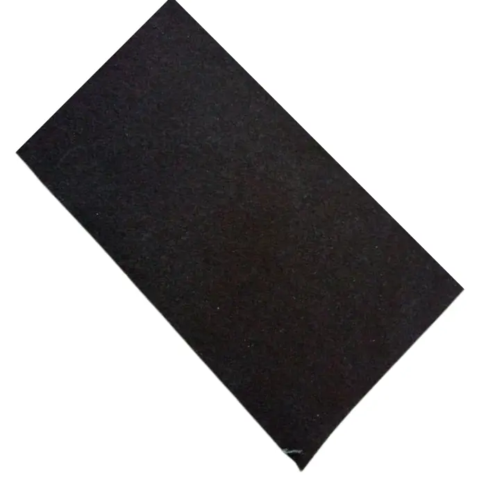 Feuille intercalaire fibre vulcanisée noire 0,8 mm